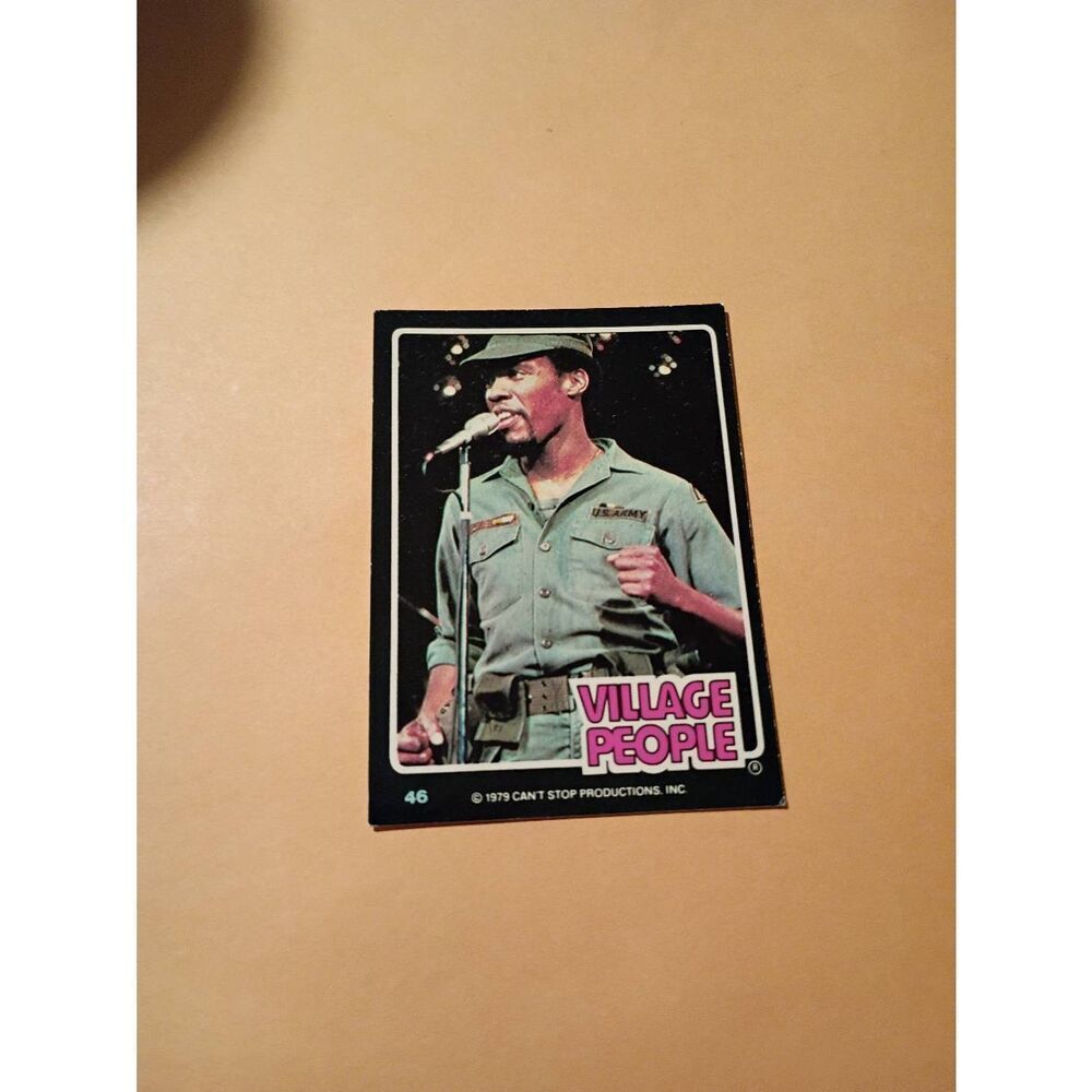 Vintage 1979 Village People Trading Card #46 Disco Era Vintage Music Collectible